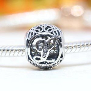 PANDORA Vintage Initial Letter L Charm 791856CZ